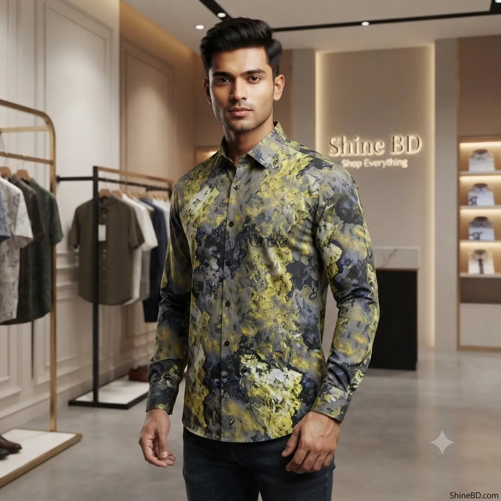 Style premium full sleeves  Cotton Print Shirts