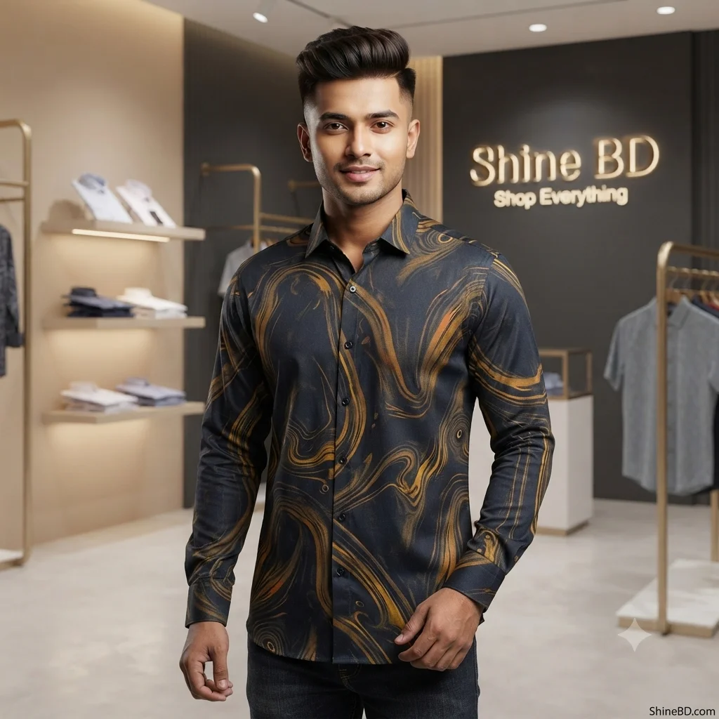 Stylish  premium full sleeves  Cotton Print Shirts