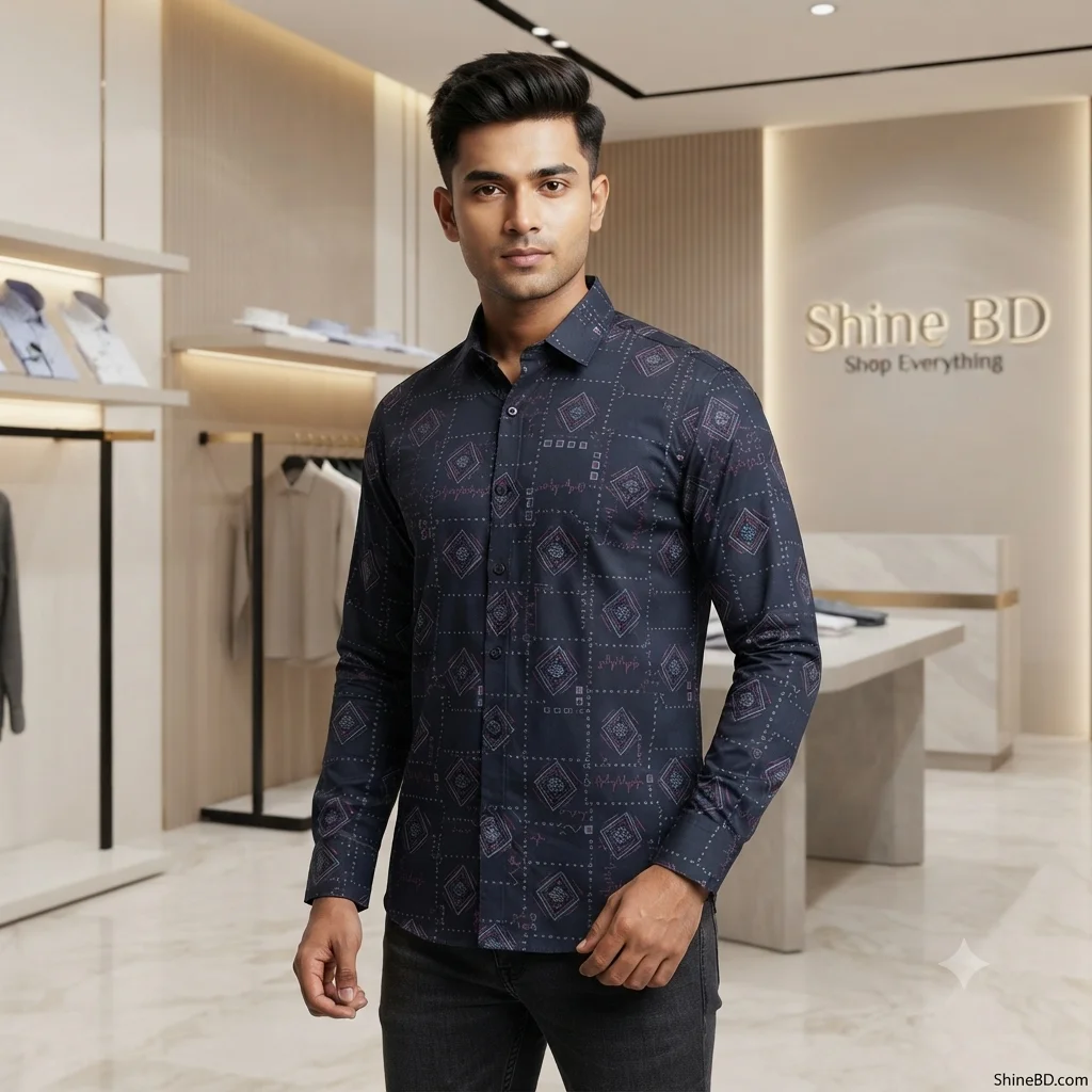 Stylish premium full sleeves  Cotton Print Shirts
