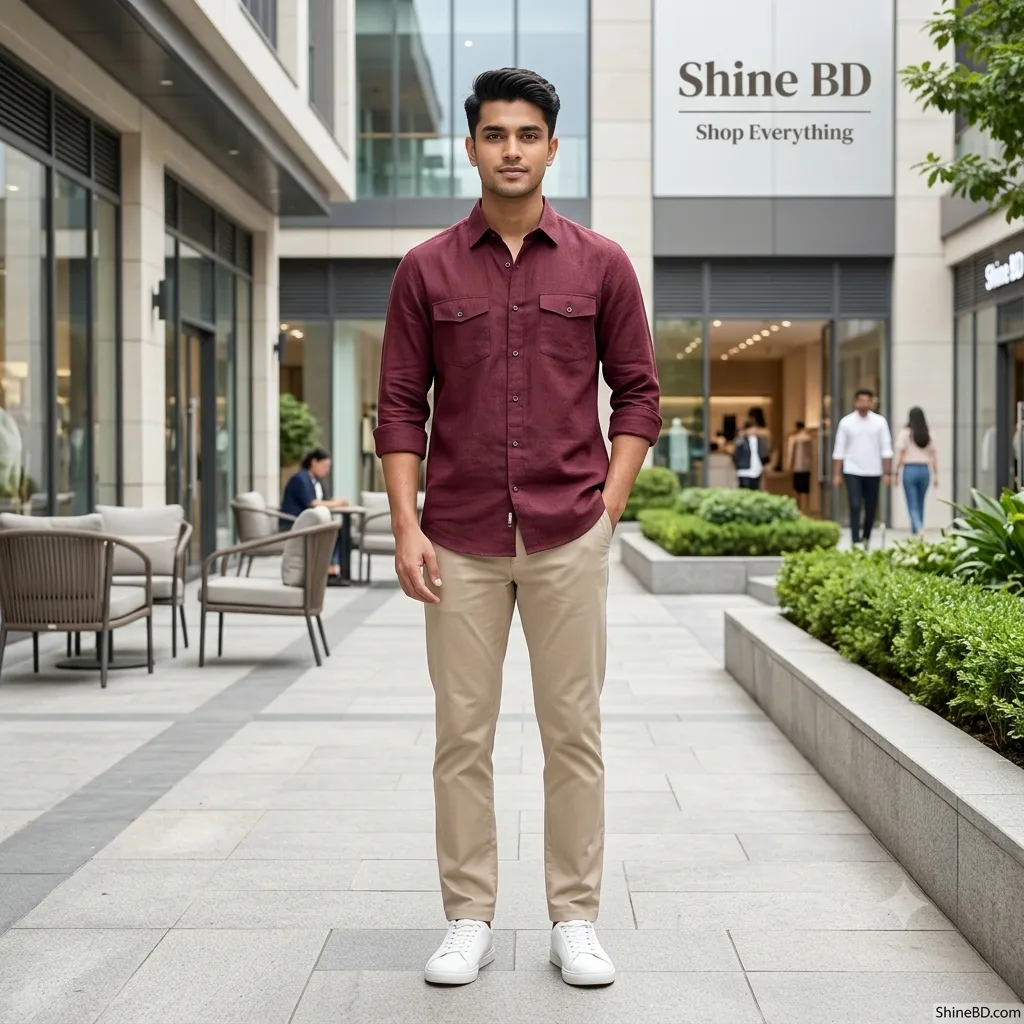 Full sleeves double pocket Shirt