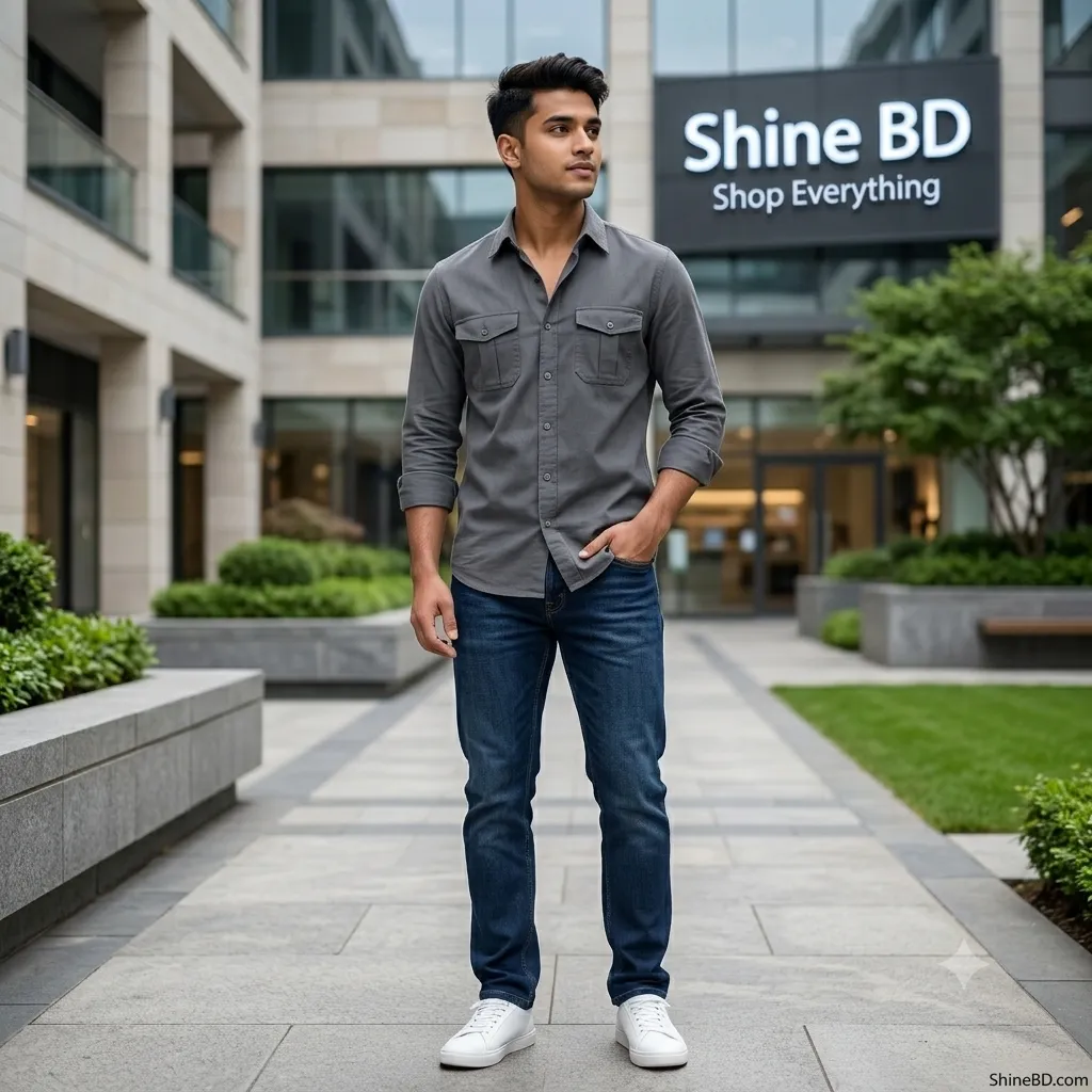Full sleeves double pocket Shirt