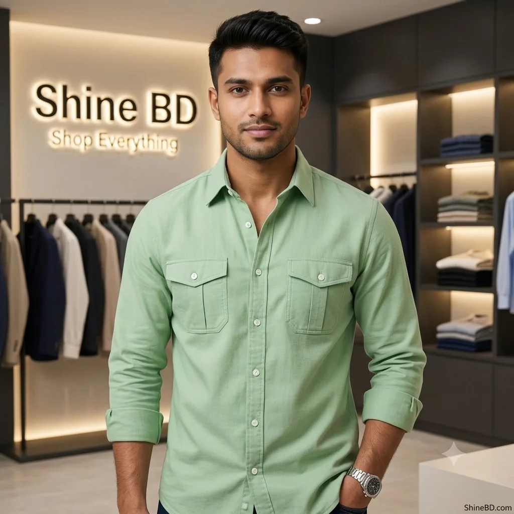 Full sleeves double pocket Shirt