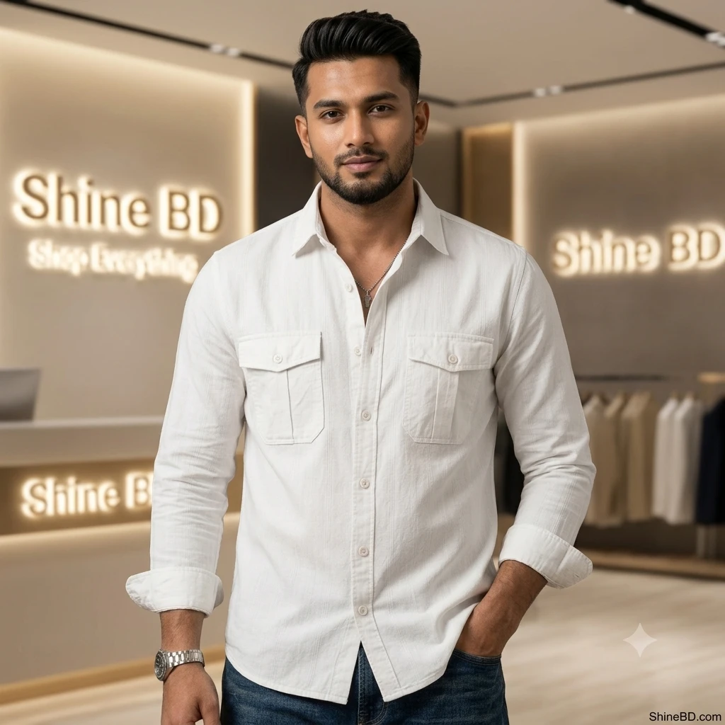 Full sleeves double pocket Shirt
