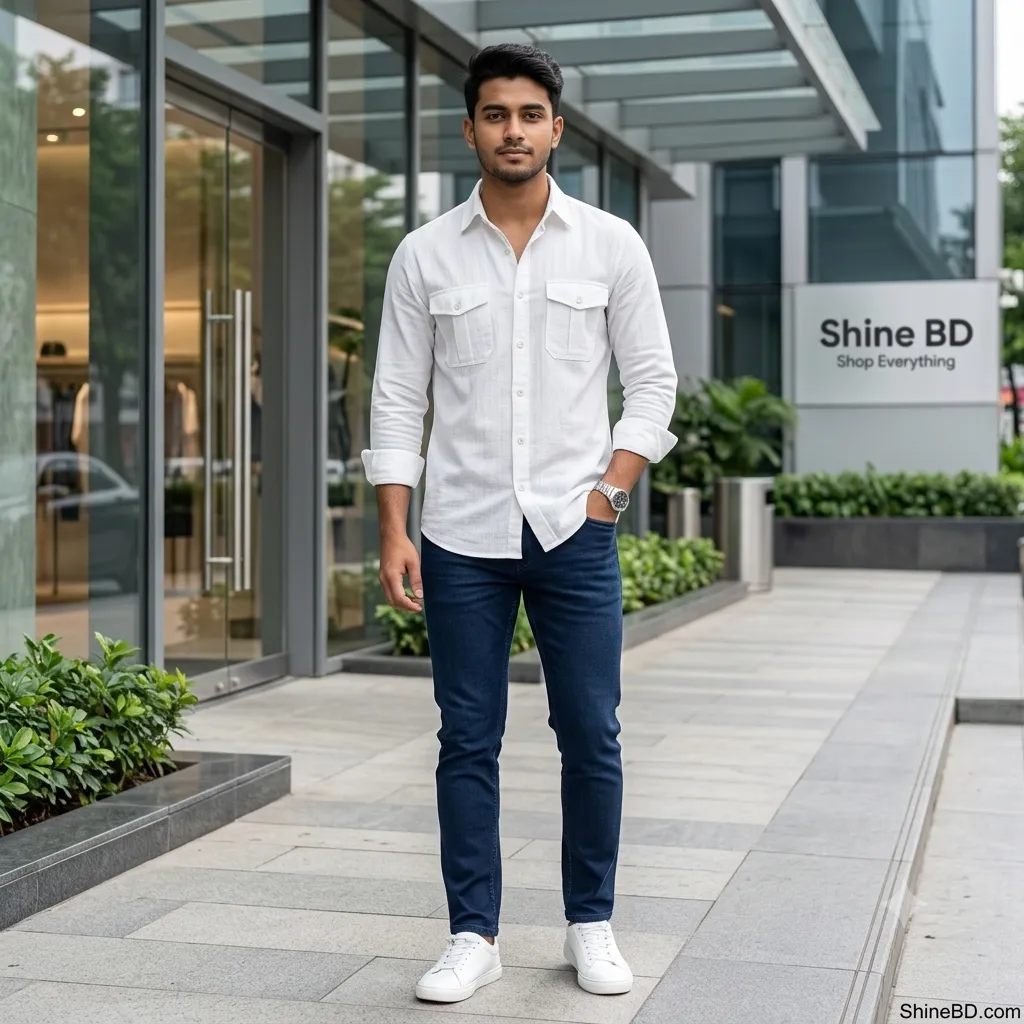 Full sleeves double pocket Shirt