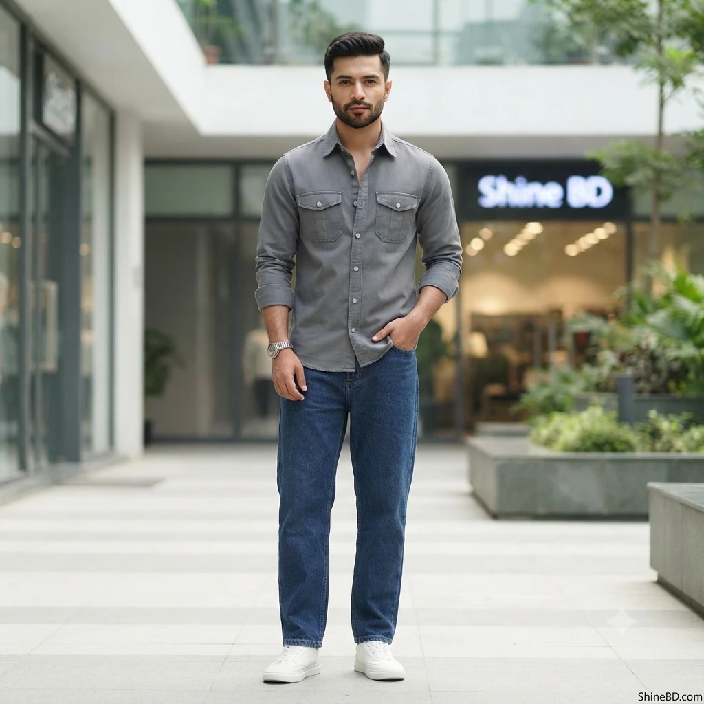 Full sleeves double pocket Shirt