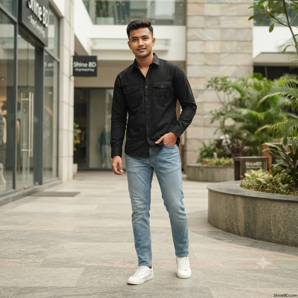 Full sleeves double pocket Shirt