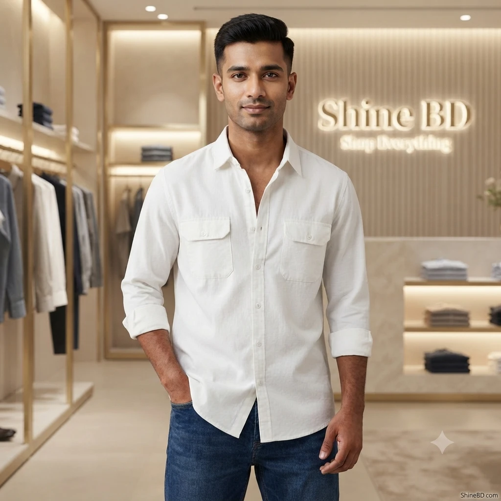 Full sleeves double pocket Shirt