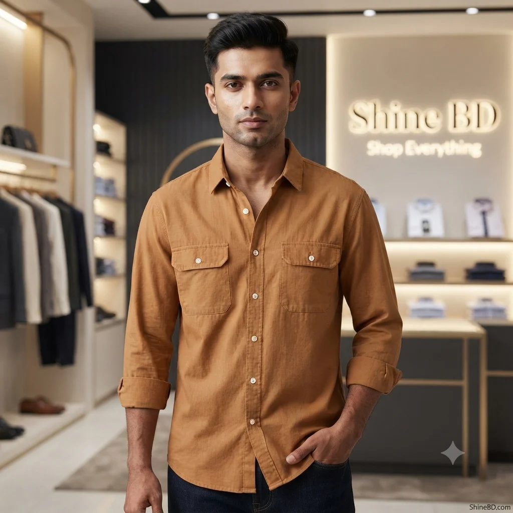 Full sleeves double pocket Shirt