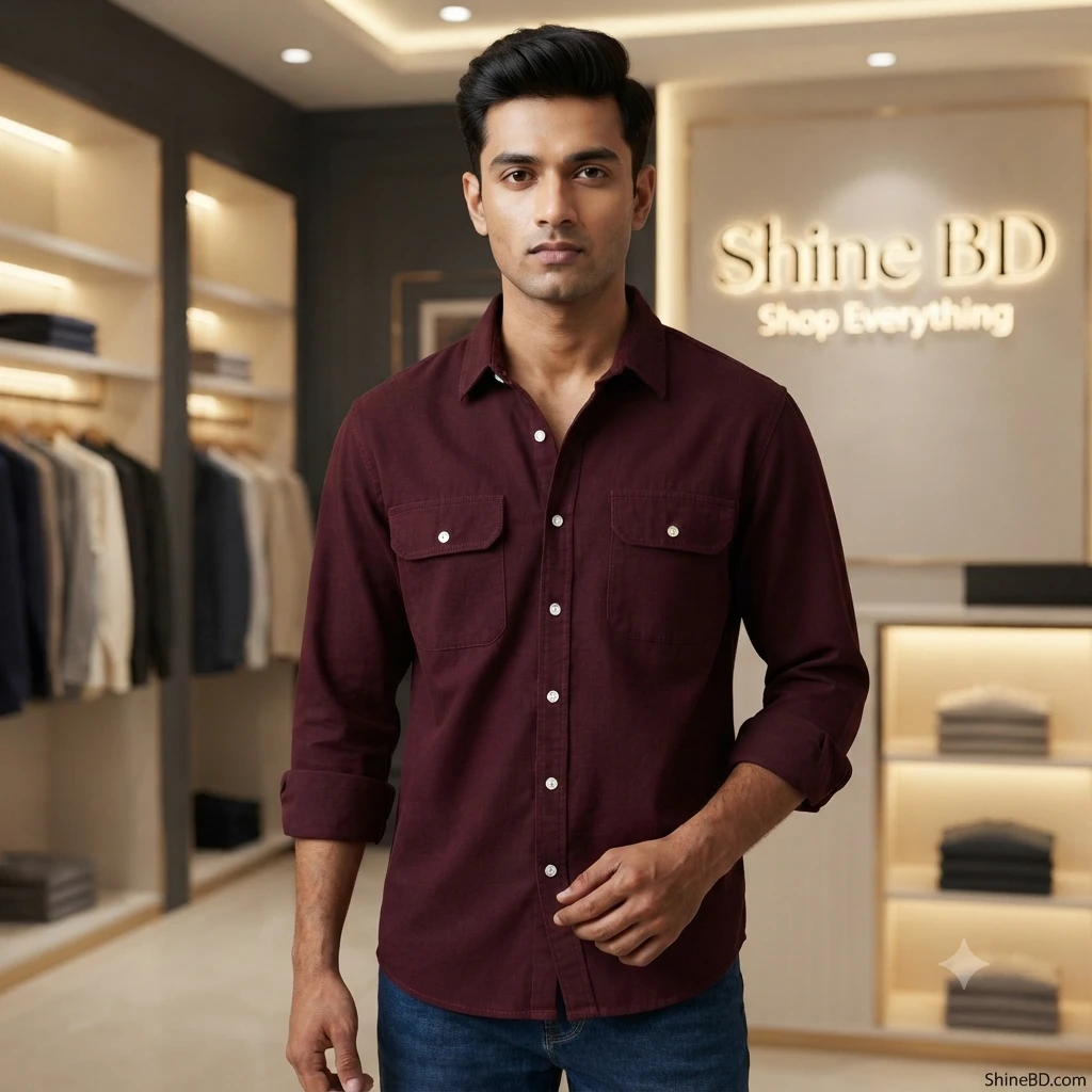 Full sleeves double pocket Shirt