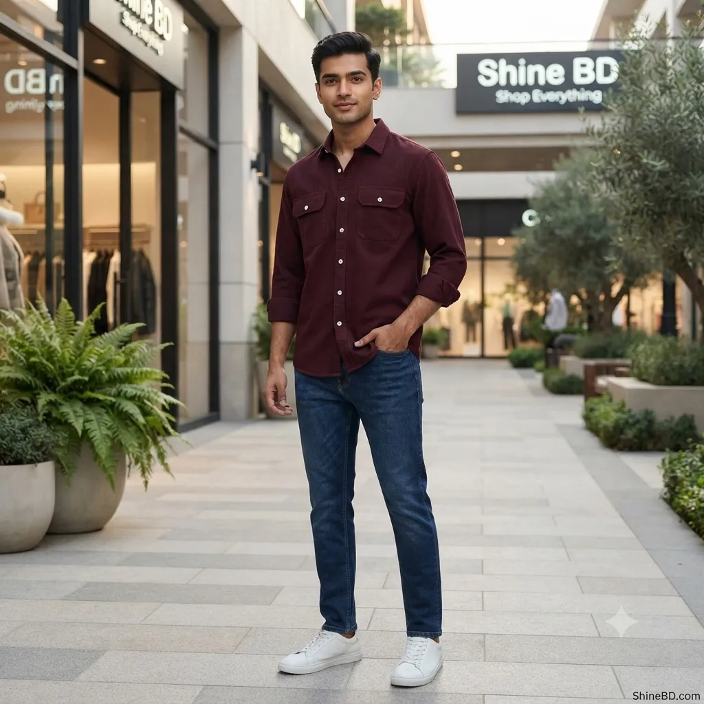Full sleeves double pocket Shirt