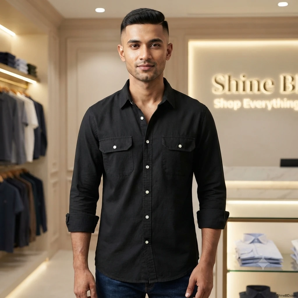 Full sleeves double pocket Shirt