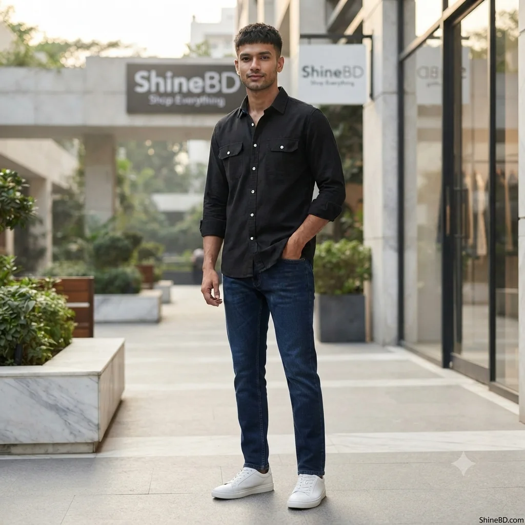 Full sleeves double pocket Shirt