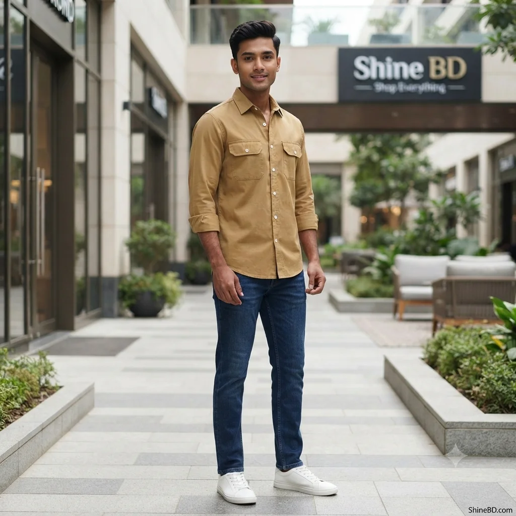 Full sleeves double pocket Shirt