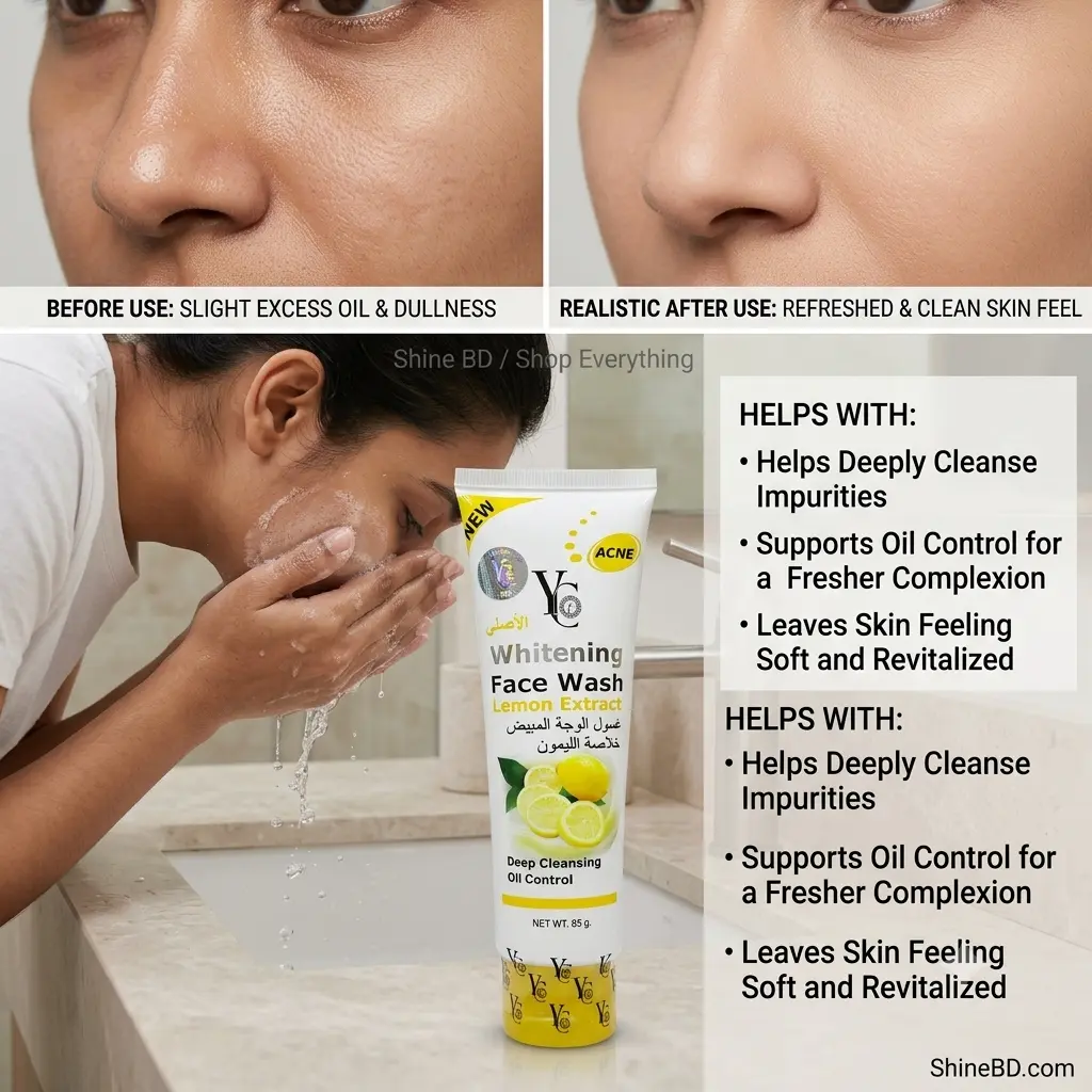 YC Whitening Face Wash with Lemon Extract