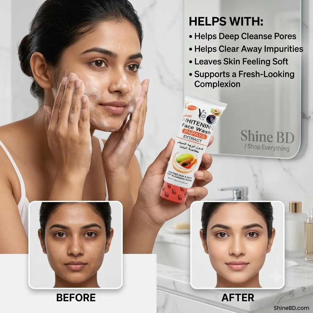 YC Papaya Extract Whitening Face Wash
