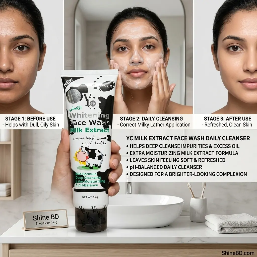 YC Whitening Face Wash with Milk Extract