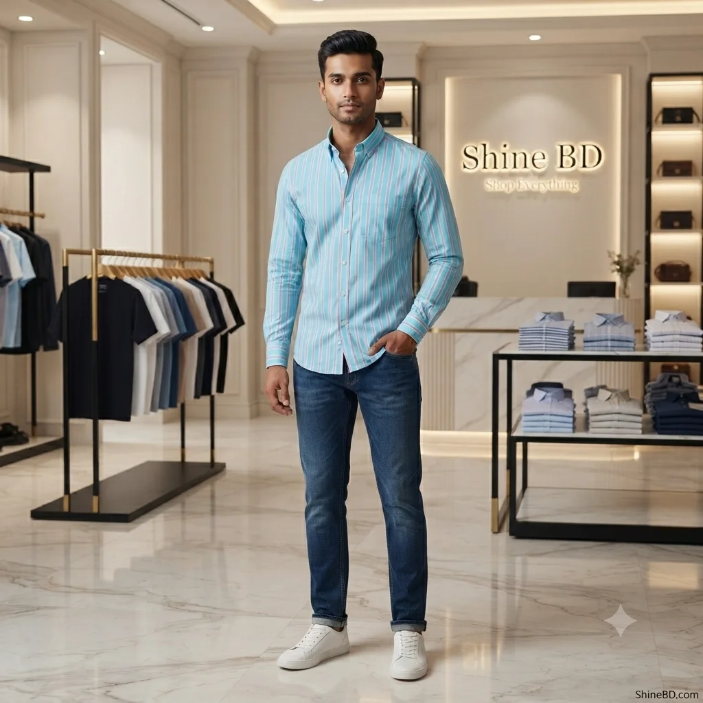 Kaiser Cotton Stylish Full Sleeve Shirt (Ment)