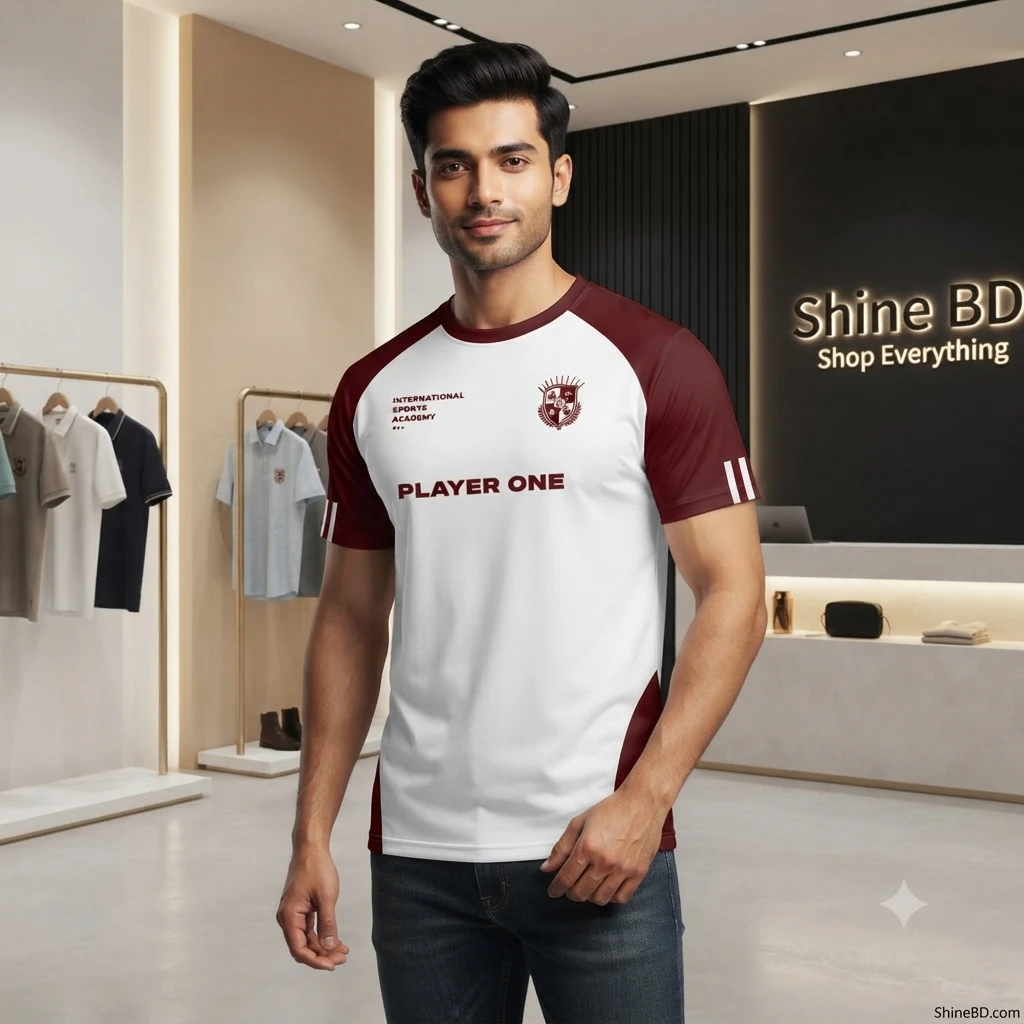 Stylish Half Sleeve Sports T-shirt