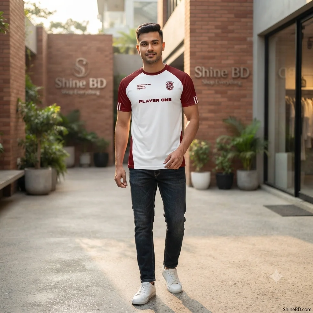 Stylish Half Sleeve Sports T-shirt