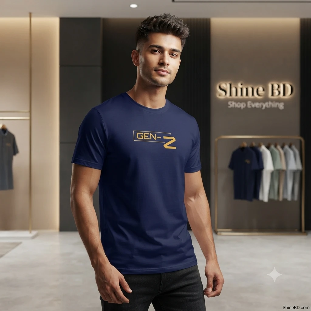Stylish Half Sleeve Sports T-shirt