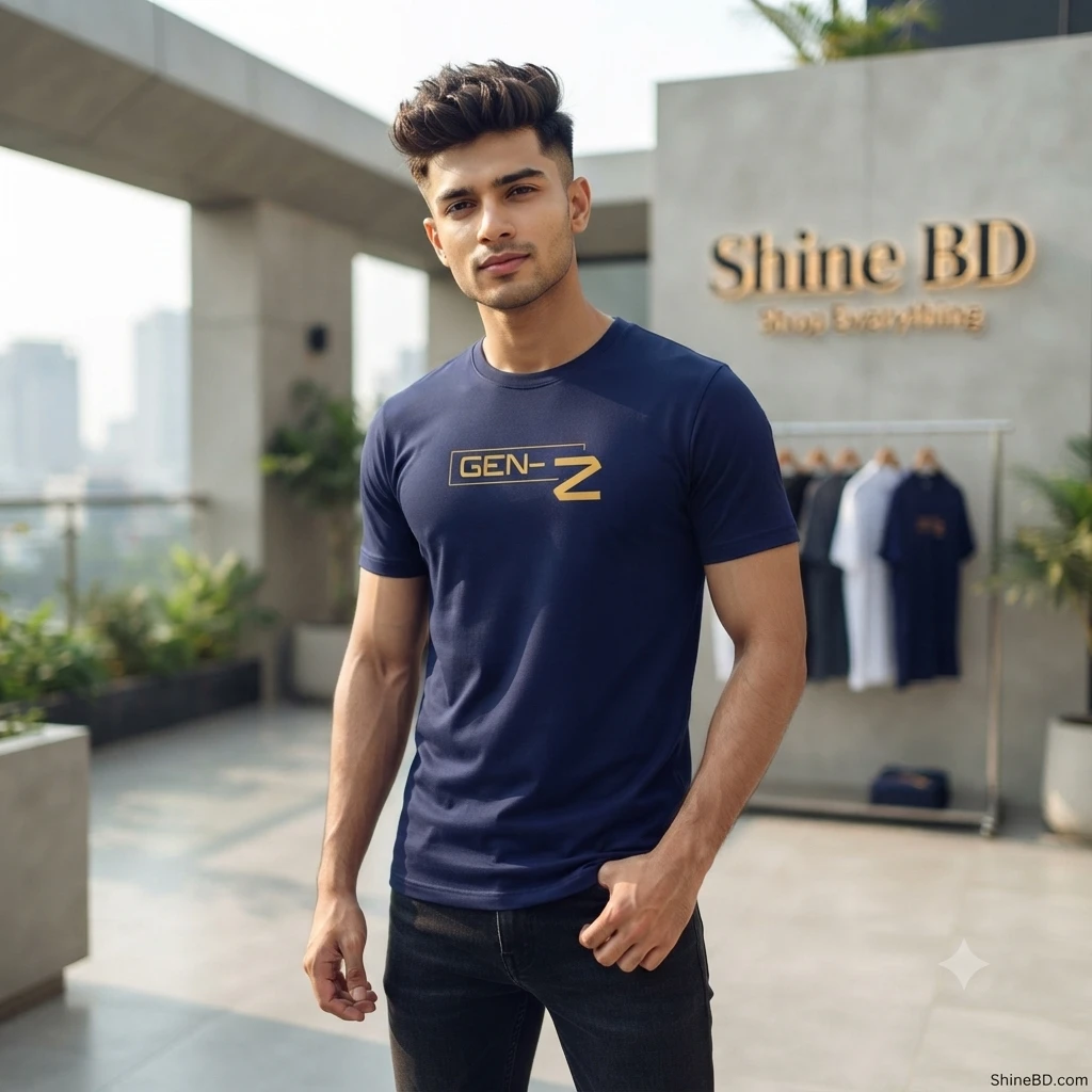Stylish Half Sleeve Sports T-shirt