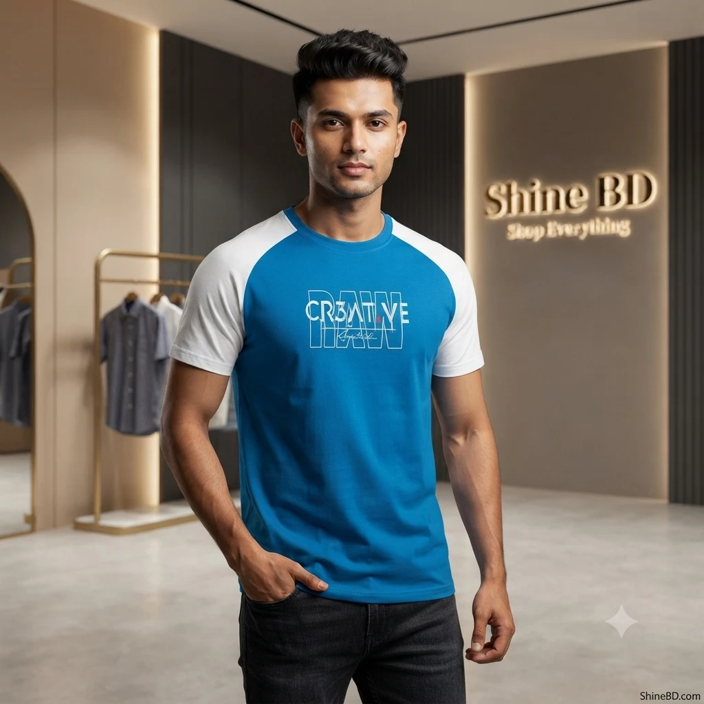 Stylish Half Sleeve Sports T-shirt