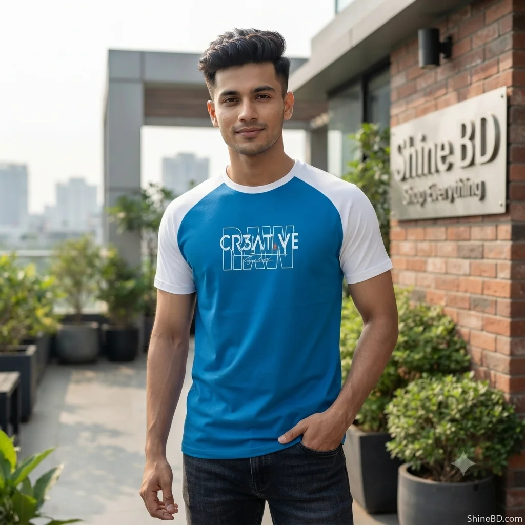 Stylish Half Sleeve Sports T-shirt