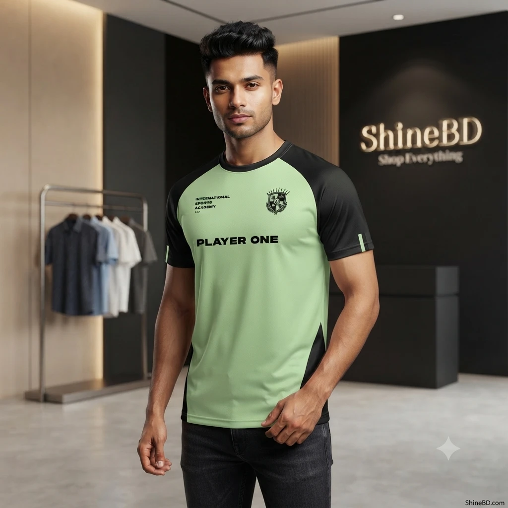 Stylish Half Sleeve Sports T-shirt