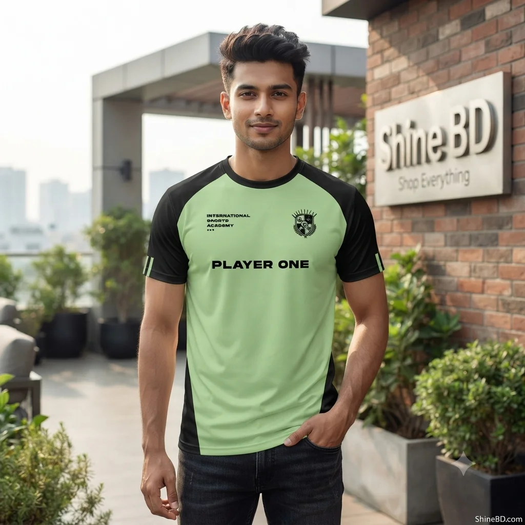 Stylish Half Sleeve Sports T-shirt