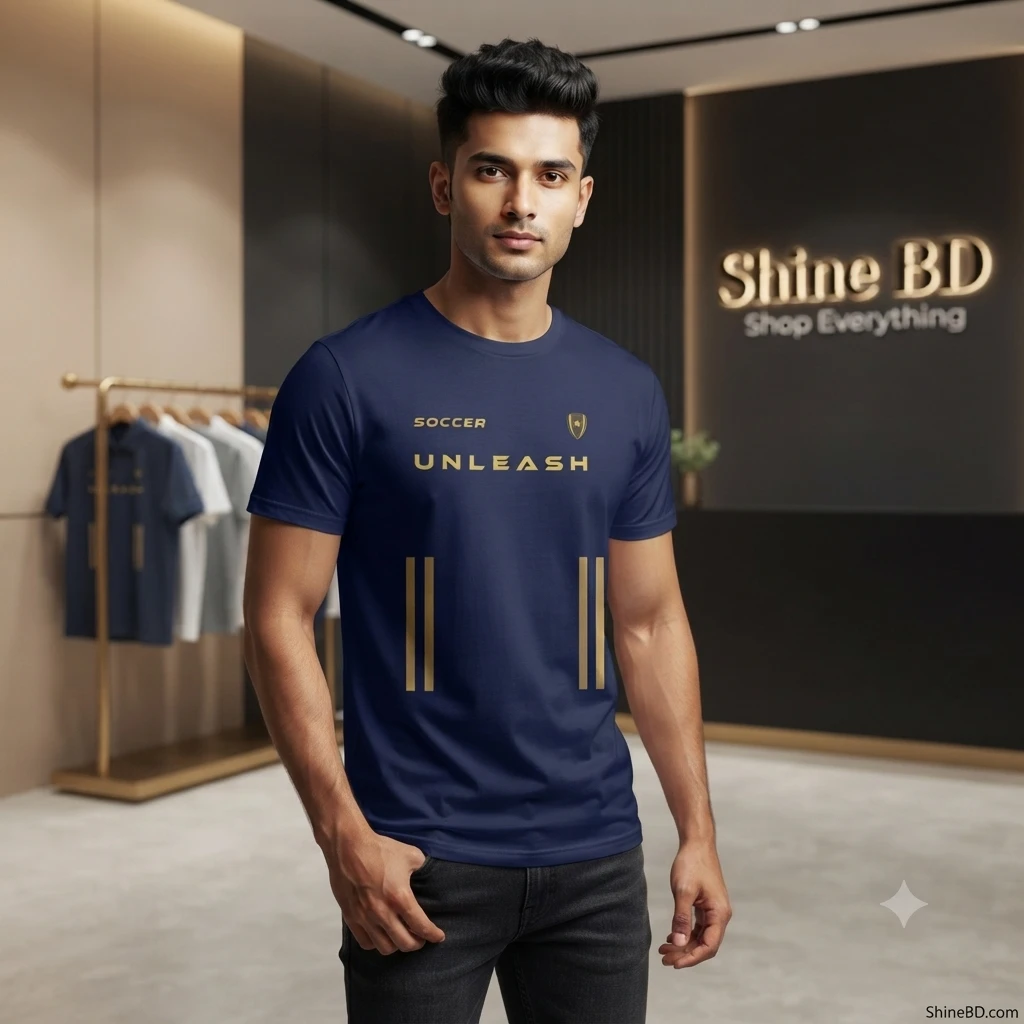 Stylish Half Sleeve Sports T-shirt