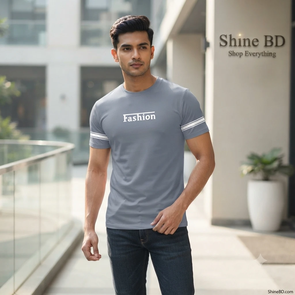 Stylish Half Sleeve Sports T-shirt