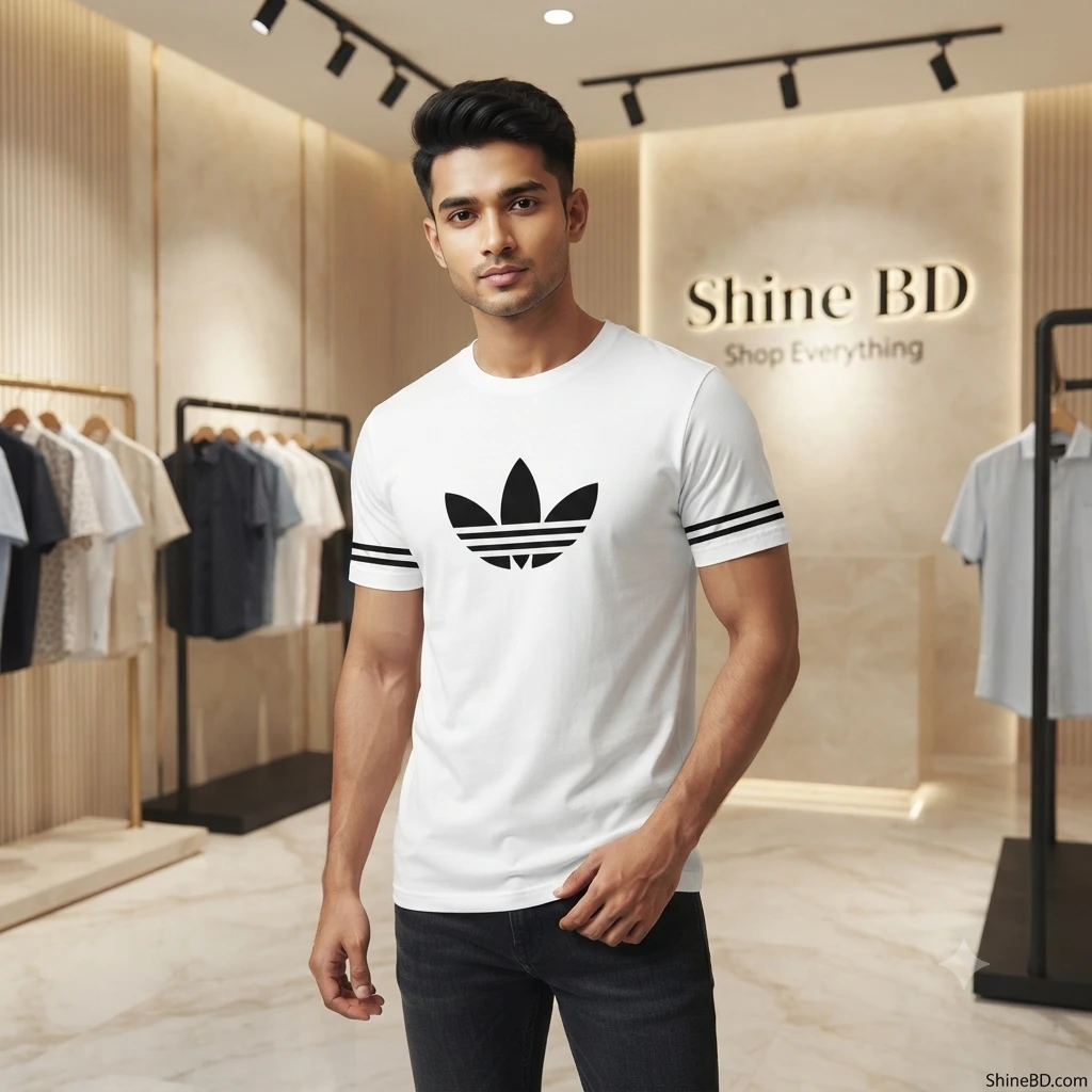 Stylish Half Sleeve Sports T-shirt