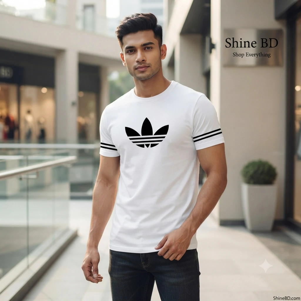 Stylish Half Sleeve Sports T-shirt