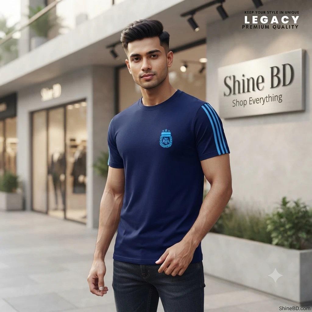 Stylish Half Sleeve Sports T-shirt