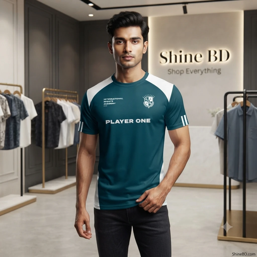 Stylish Half Sleeve Sports T-shirt