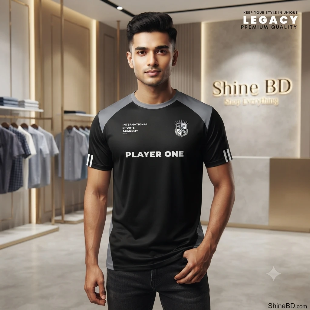Stylish Half Sleeve Sports T-shirt