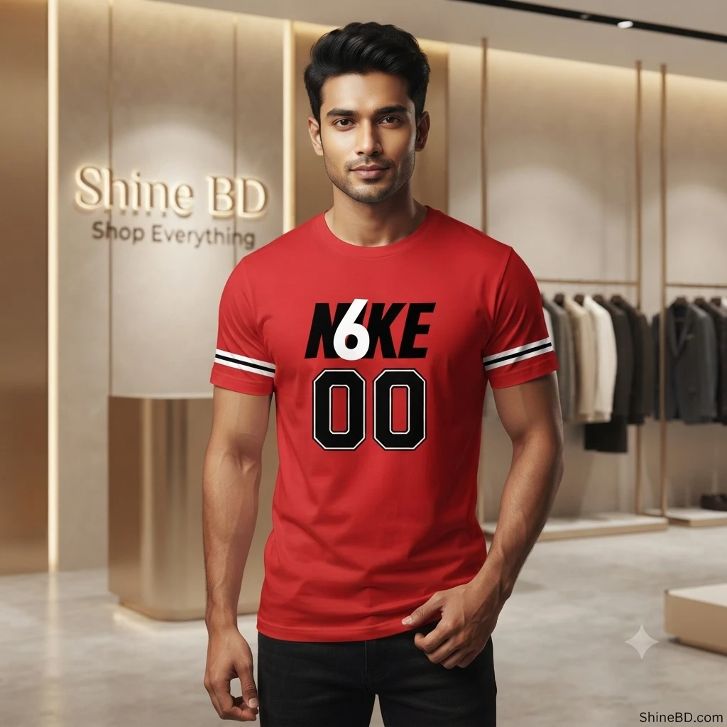 Stylish Half Sleeve Sports T-shirt