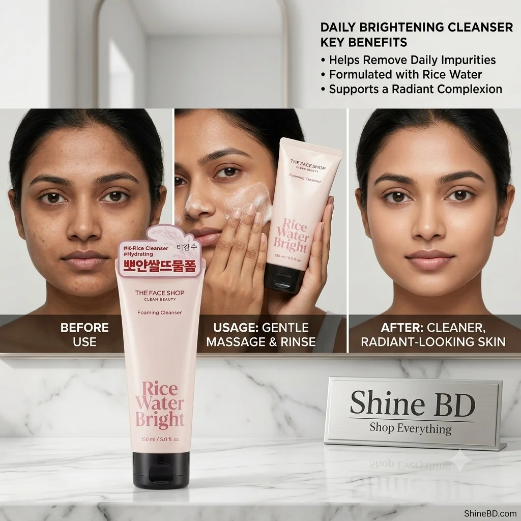 The Face Shop Rice Water Bright Foaming Cleanserl