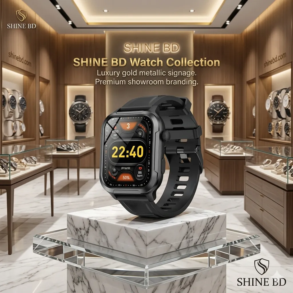 Geeoo W11 Bluetooth Calling Smart watch – Black