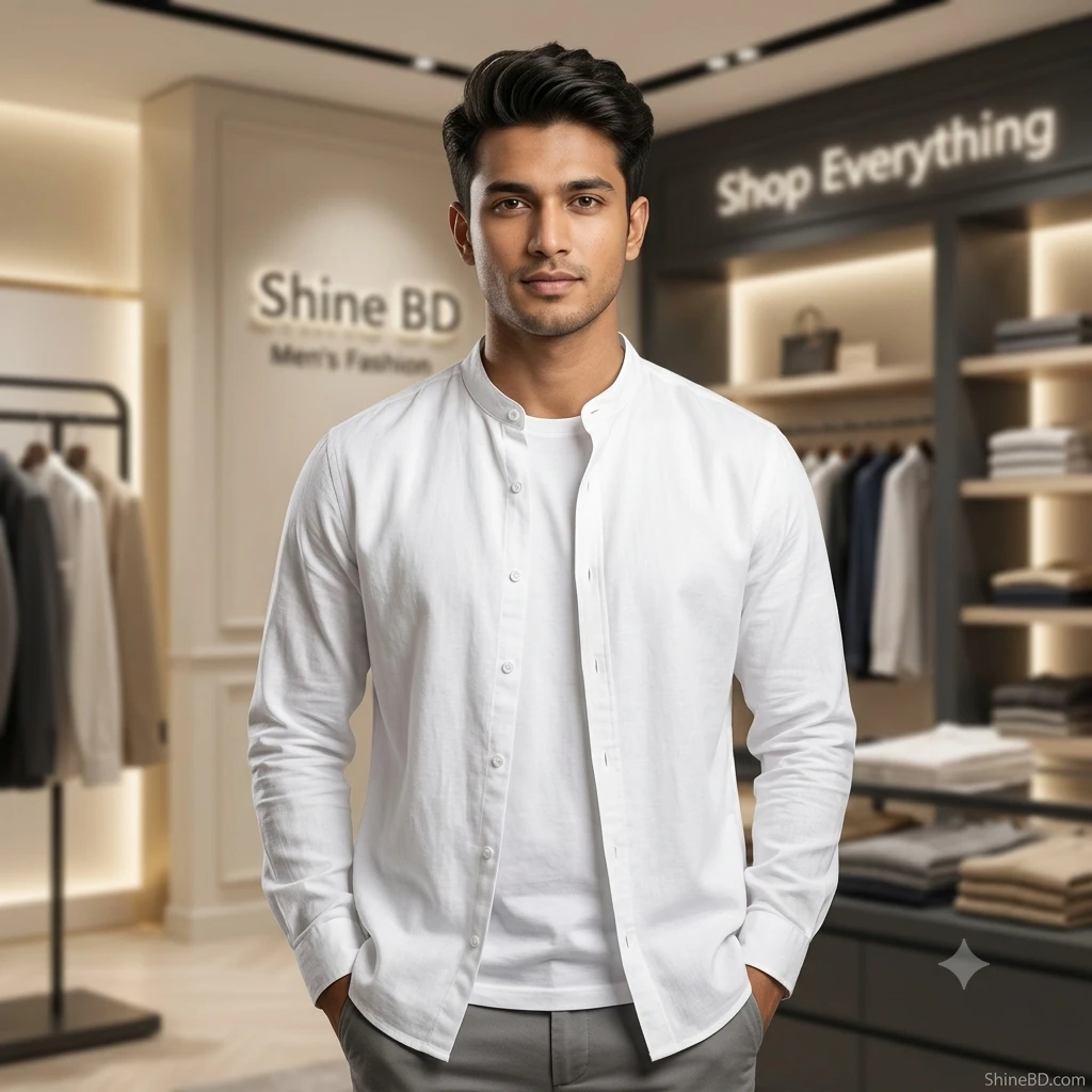 Premium Stylish Ban Colour Shirt