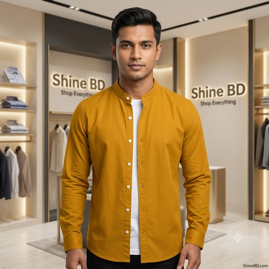 Premium Stylish Ban Colour Shirt