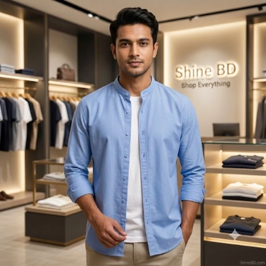 Premium Stylish Ban Colour Shirt