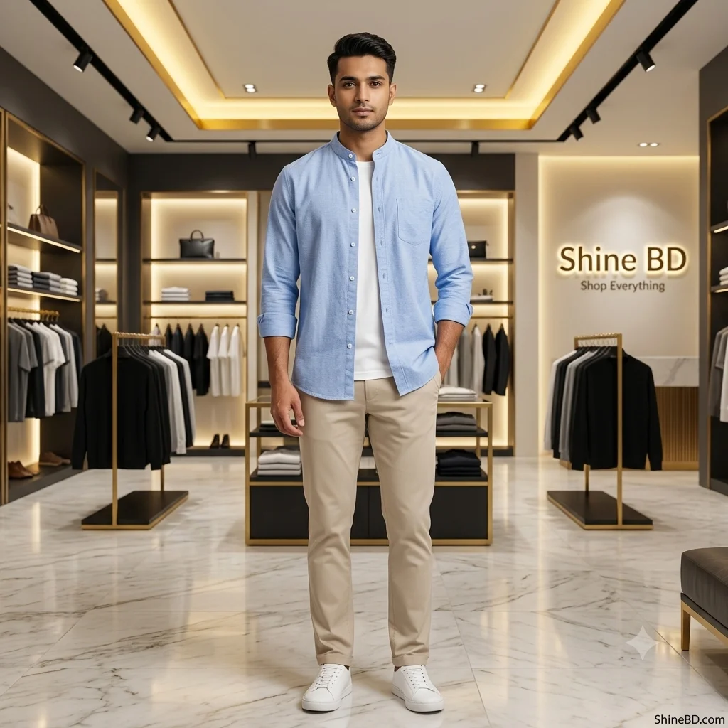 Premium Stylish Ban Colour Shirt