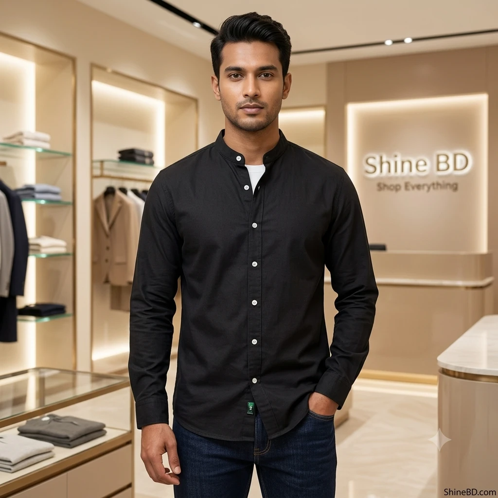 Premium Stylish Ban Colour Shirt