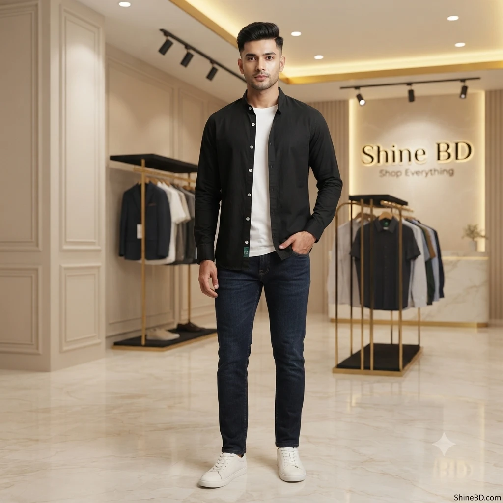Premium Stylish Ban Colour Shirt