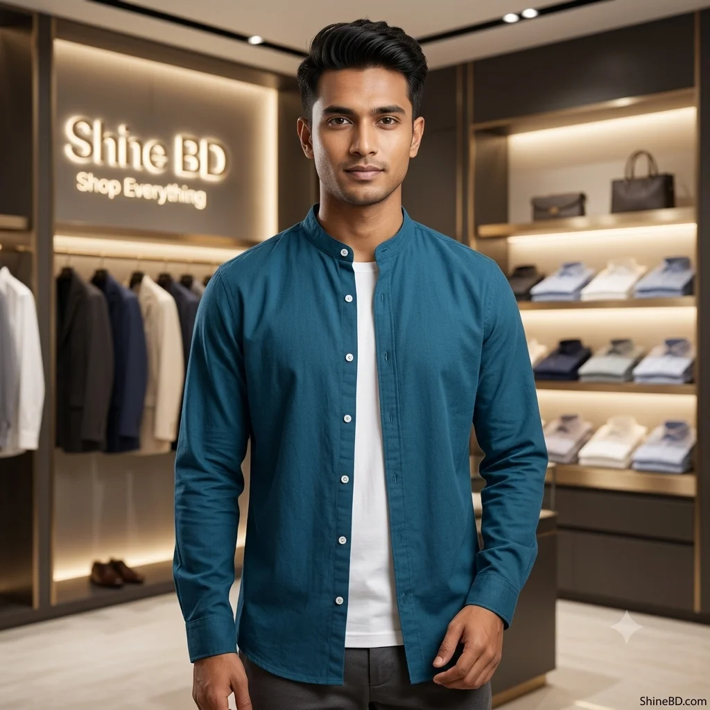 Premium Stylish Ban Colour Shirt