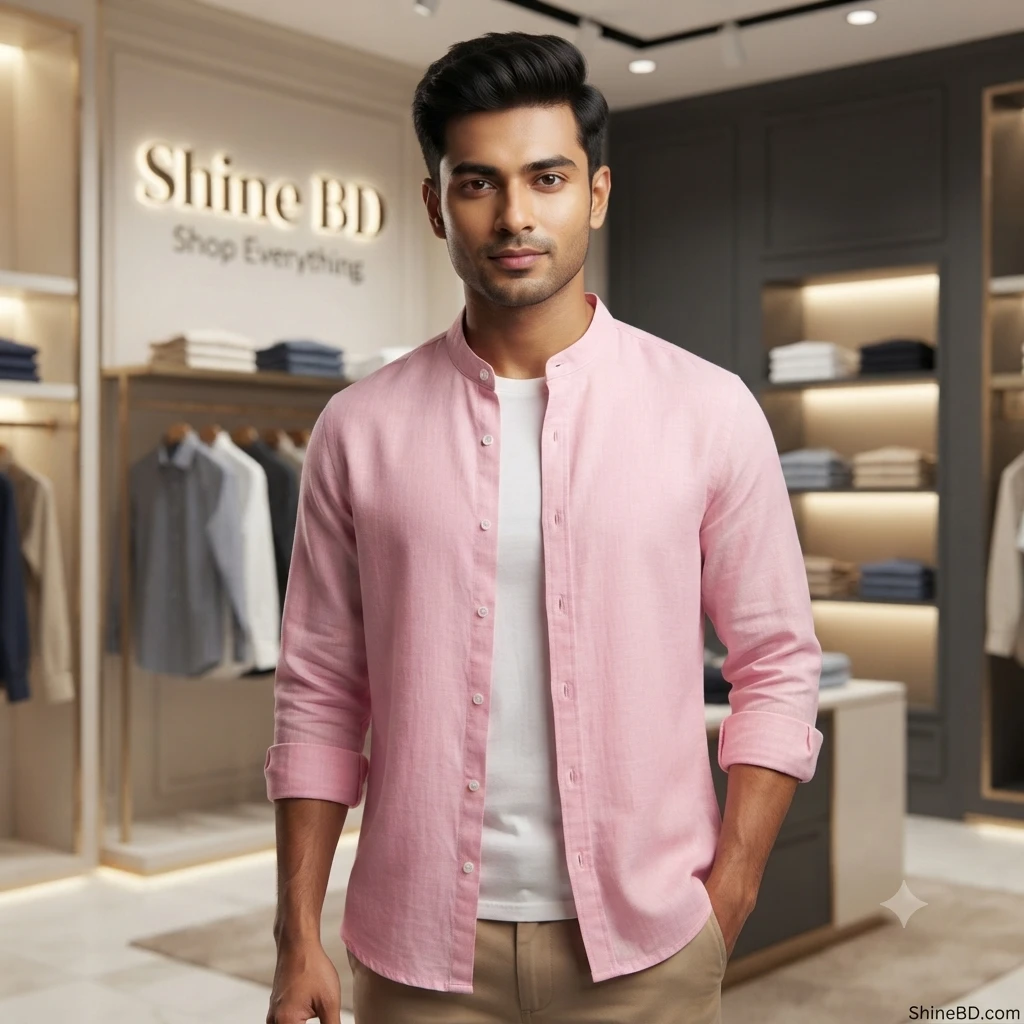 Premium Stylish Ban Colour Shirt