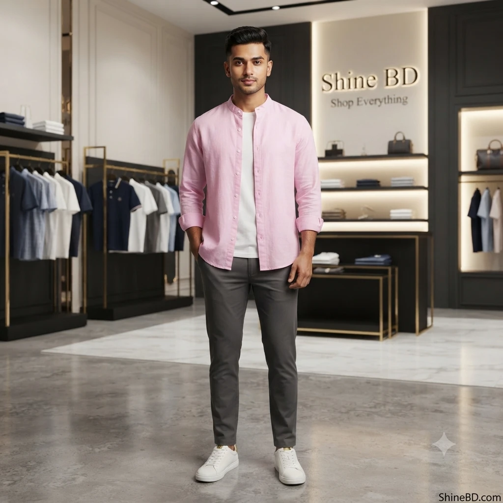 Premium Stylish Ban Colour Shirt