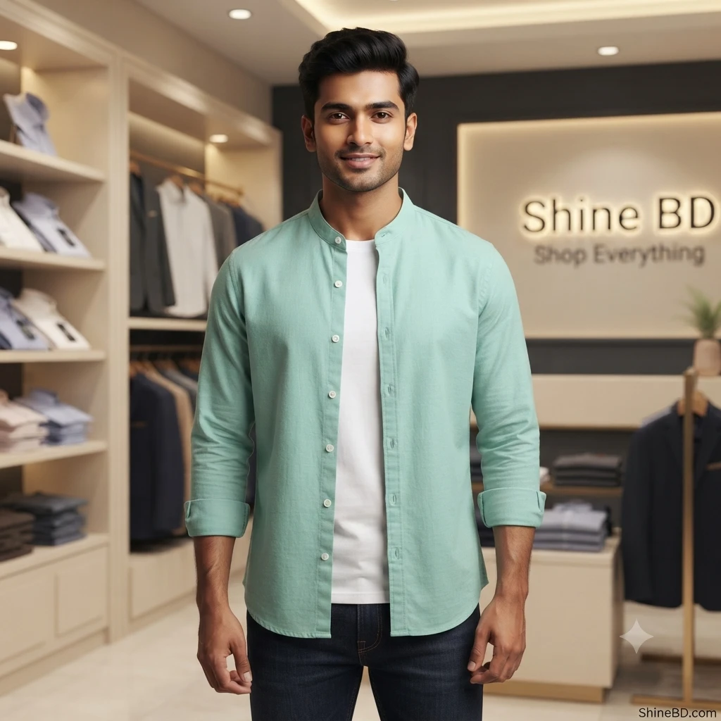 Premium Stylish Ban Colour Shirt