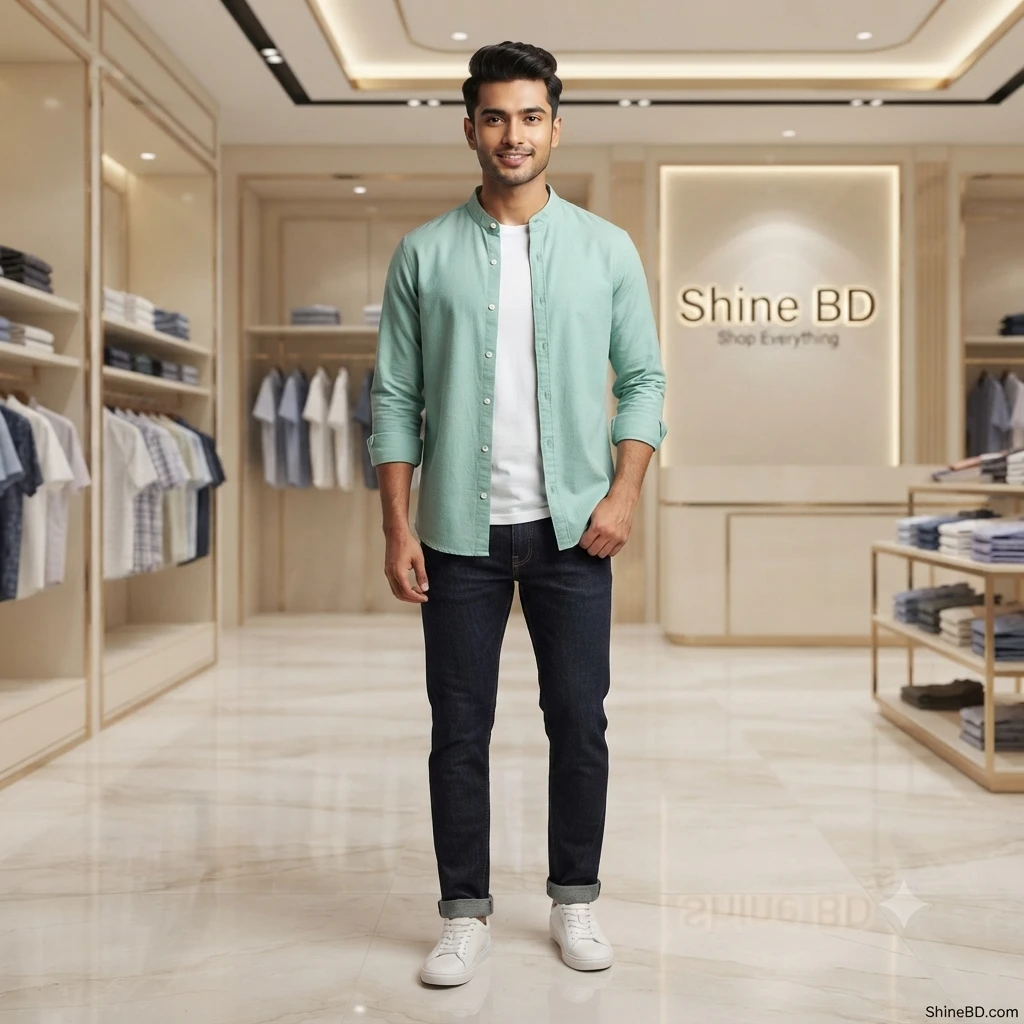 Premium Stylish Ban Colour Shirt